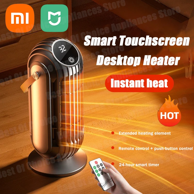 Xiaomi Новый интеллектуальный настольный обогреватель мощностью 2000 Вт, мощный керамический PTC, быстрый нагрев, 4 настройки нагрева для домашнего офиса, спальни 
Xiaomi Новый интеллектуальный настольный обогреватель мощностью 2000 Вт, мощный керамический PTC, быстрый нагрев, 4 настройки нагрева для домашнего офиса, спальни