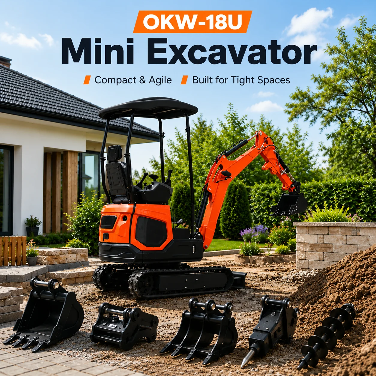 Custom CE Euro 5 1.8 Ton Mini Excavator Compact Hydraulic Crawler Digger for Farm Garden Construction Projects
Custom CE Euro 5 1.8 Ton Mini Excavator Compact Hydraulic Crawler Digger for Farm Garden Construction Projects
