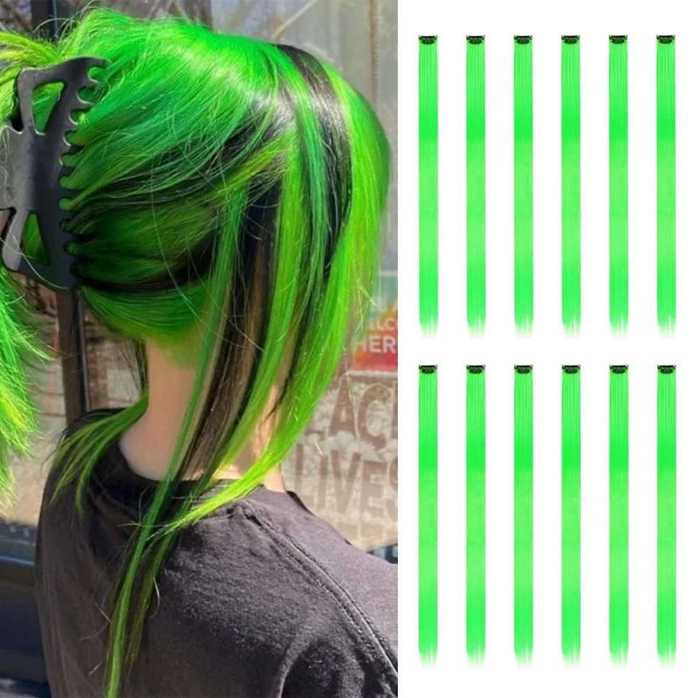 Synthetic Clip in Hair Extensions 12pcs/pack Colored Party for Girls 22 inches Multi-colors Straight Hair Synthetic Hairpieces
Synthetic Clip in Hair Extensions 12pcs/pack Colored Party for Girls 22 inches Multi-colors Straight Hair Synthetic Hairpieces