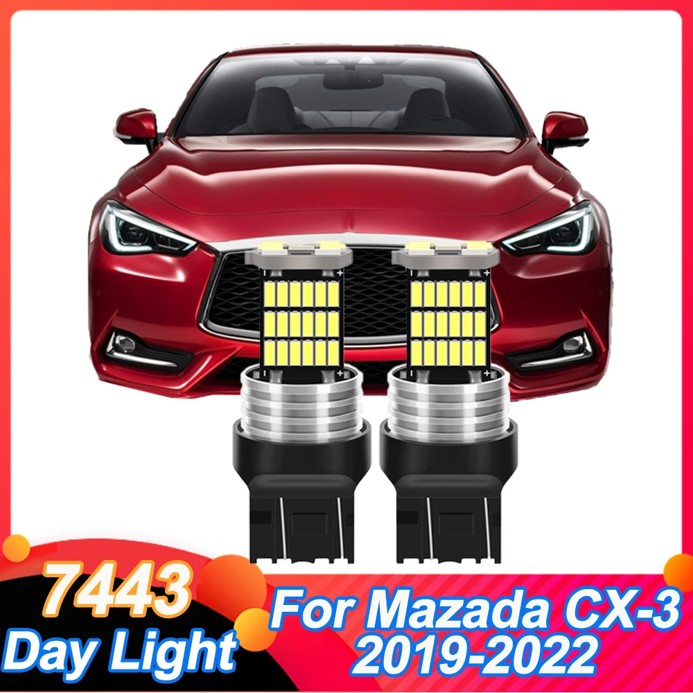 2pcs LED Daytime Running Light DRL Bulb Canbus W21/5W 7443 T20 for Mazada CX-30 2019-2022
2pcs LED Daytime Running Light DRL Bulb Canbus W21/5W 7443 T20 for Mazada CX-30 2019-2022