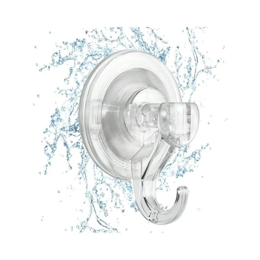 Suction Cup Hooks Heavy Duty - 2 Pack Waterproof Reusable Shower Hooks - Removable For Window, Glass Door, Hangers, Kitchen Til
Suction Cup Hooks Heavy Duty - 2 Pack Waterproof Reusable Shower Hooks - Removable For Window, Glass Door, Hangers, Kitchen Til