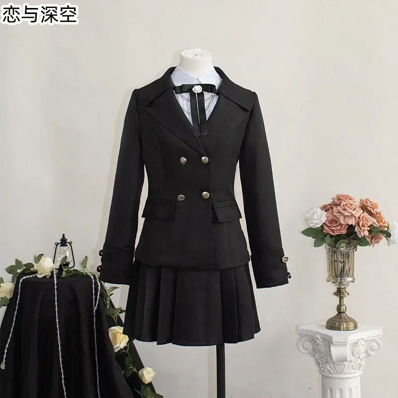 Hunter Lady Dream Encounter Cosplay Costume Love and Deepspace Black Suit Outfit for Halloween Carnival Party
Hunter Lady Dream Encounter Cosplay Costume Love and Deepspace Black Suit Outfit for Halloween Carnival Party