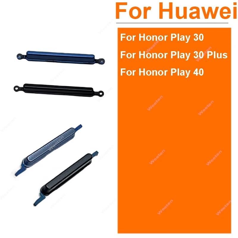 Боковая кнопка включения и выключения громкости для Huawei Honor Play 30 Play 30 Plus Play 40, боковые клавиши с громкостью питания, запасные части
Боковая кнопка включения и выключения громкости для Huawei Honor Play 30 Play 30 Plus Play 40, боковые клавиши с громкостью питания, запасные части