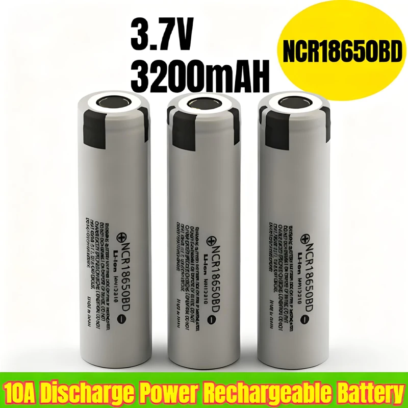 4-20PCS 18650 NCR18650BD 10A 3.7V 3200mAh Rechargeable Lithium Battery For Flashlights Clock Powerful Torch Camera Fan
4-20PCS 18650 NCR18650BD 10A 3.7V 3200mAh Rechargeable Lithium Battery For Flashlights Clock Powerful Torch Camera Fan
