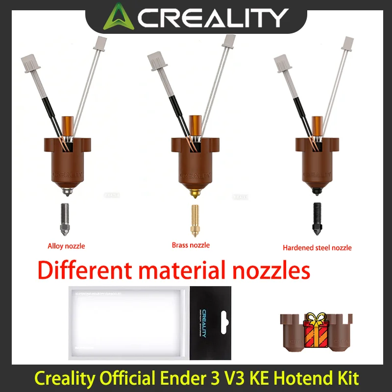Официальный комплект Creality V3 KE с возможностью горячего конца с тремя разными комбинациями насадок из сплава, латуни, закаленной стали для 3D Pinter
Официальный комплект Creality V3 KE с возможностью горячего конца с тремя разными комбинациями насадок из сплава, латуни, закаленной стали для 3D Pinter