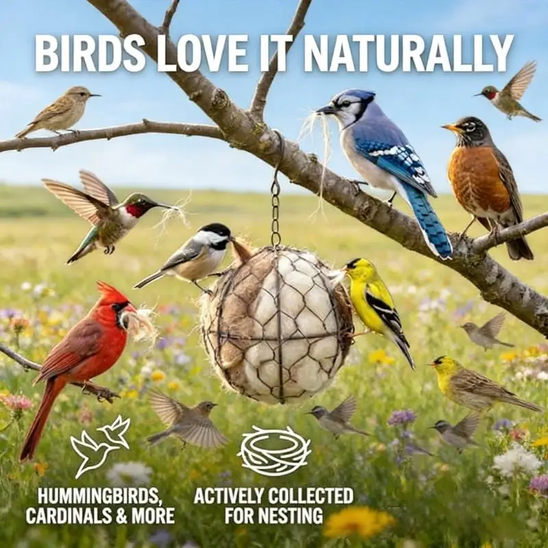 Metal Birdhouse Bird Nesting Materials Holder For Garden Weatherproof Design Promotes Wild Bird Nesting And Breeding 37JD
Metal Birdhouse Bird Nesting Materials Holder For Garden Weatherproof Design Promotes Wild Bird Nesting And Breeding 37JD