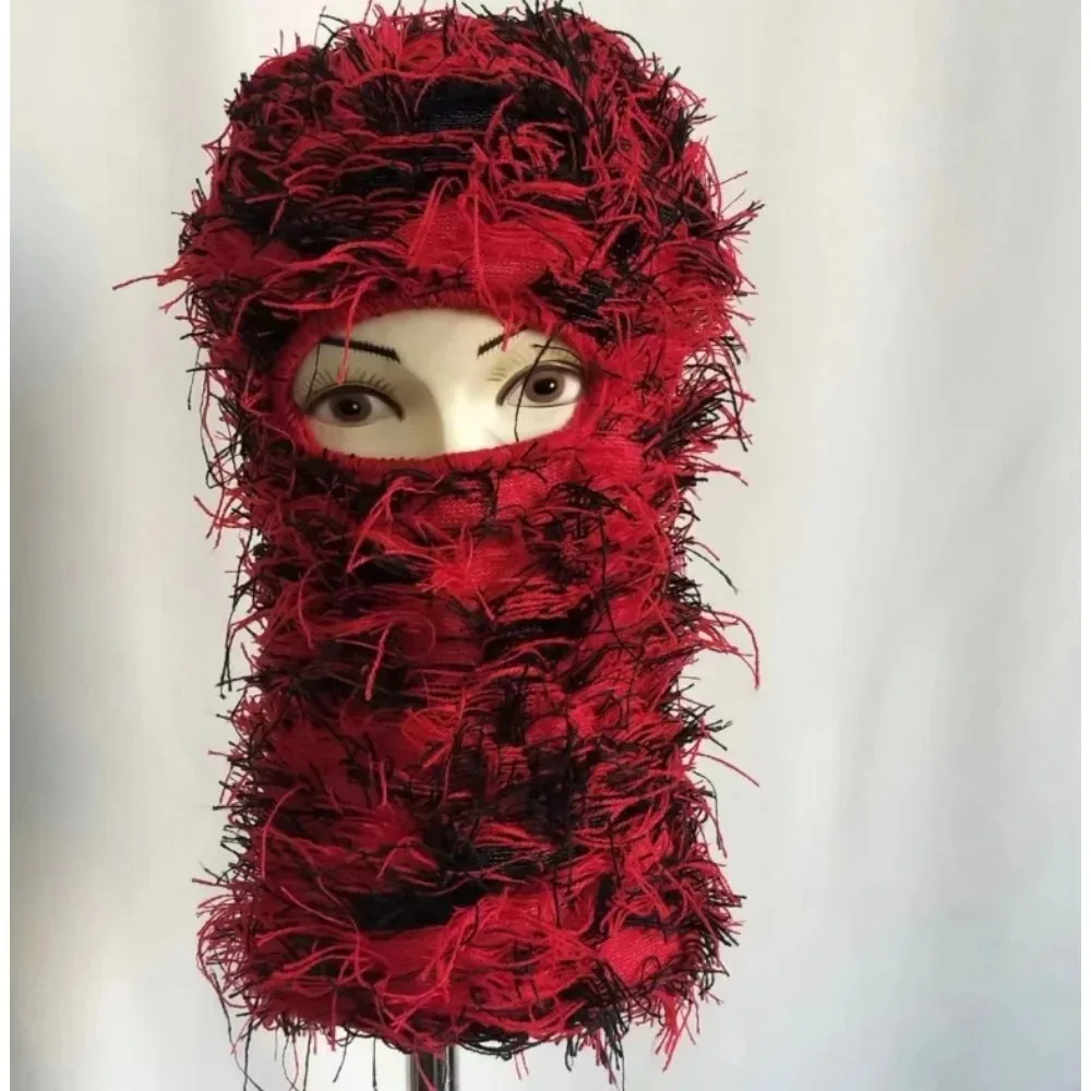 2025 New Hip Hop Balaclava Distressed Knitted Caps Full Face Ski Mask Women Outdoor Camouflage Fuzzy Ski Balaclava Beanies Hat 
2025 New Hip Hop Balaclava Distressed Knitted Caps Full Face Ski Mask Women Outdoor Camouflage Fuzzy Ski Balaclava Beanies Hat