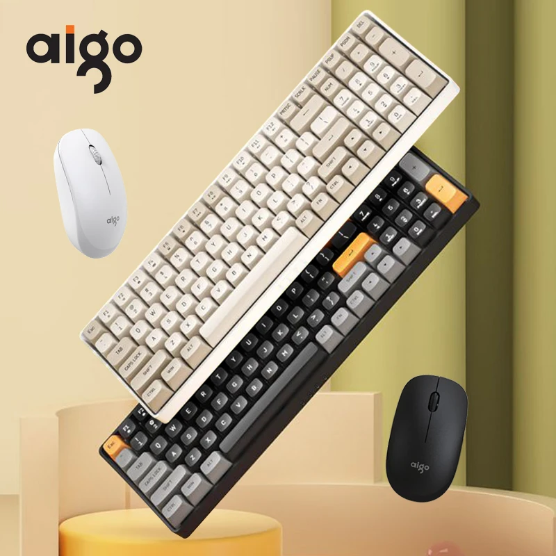 Aigo A100 Mechanical Keyboard Mouse Set 2.4G Wireless Gaming Blue Switch 100 Key Gamer Rechargeable Keyboard Ergonomic Mouse
Aigo A100 Mechanical Keyboard Mouse Set 2.4G Wireless Gaming Blue Switch 100 Key Gamer Rechargeable Keyboard Ergonomic Mouse