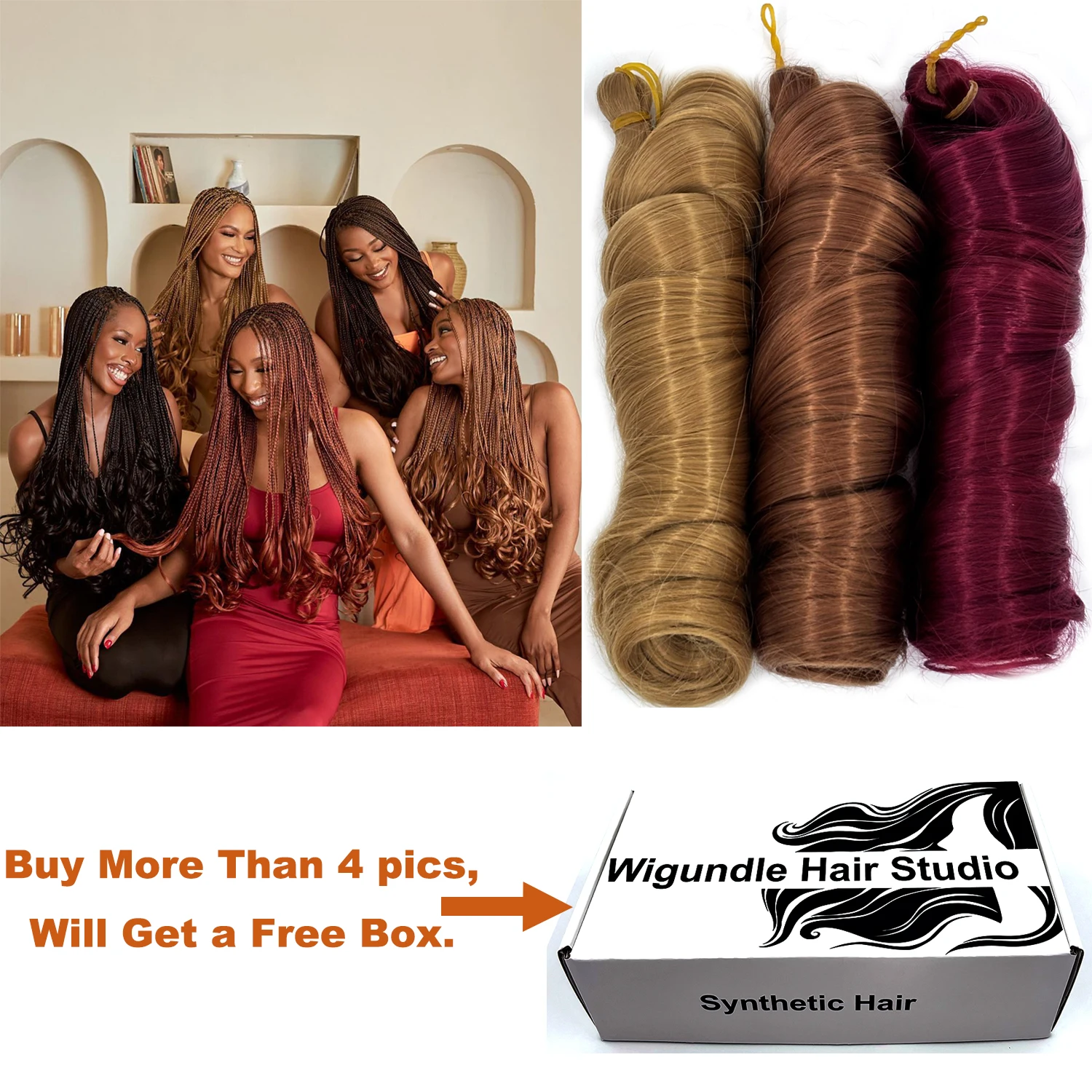 French Curls Braiding Hair 24Inch Synthetic Spiral Curls Braids Hair Extensions For Women Pre Stretched Loose Wave Braiding Hair
French Curls Braiding Hair 24Inch Synthetic Spiral Curls Braids Hair Extensions For Women Pre Stretched Loose Wave Braiding Hair