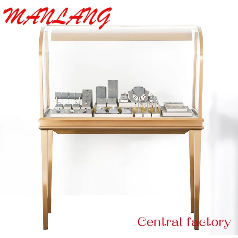 CustomJewelry Store Display Glass Pedestal Cabinet Lockable Vitrine Jewelry Showcase Display Counter with LED Light
CustomJewelry Store Display Glass Pedestal Cabinet Lockable Vitrine Jewelry Showcase Display Counter with LED Light