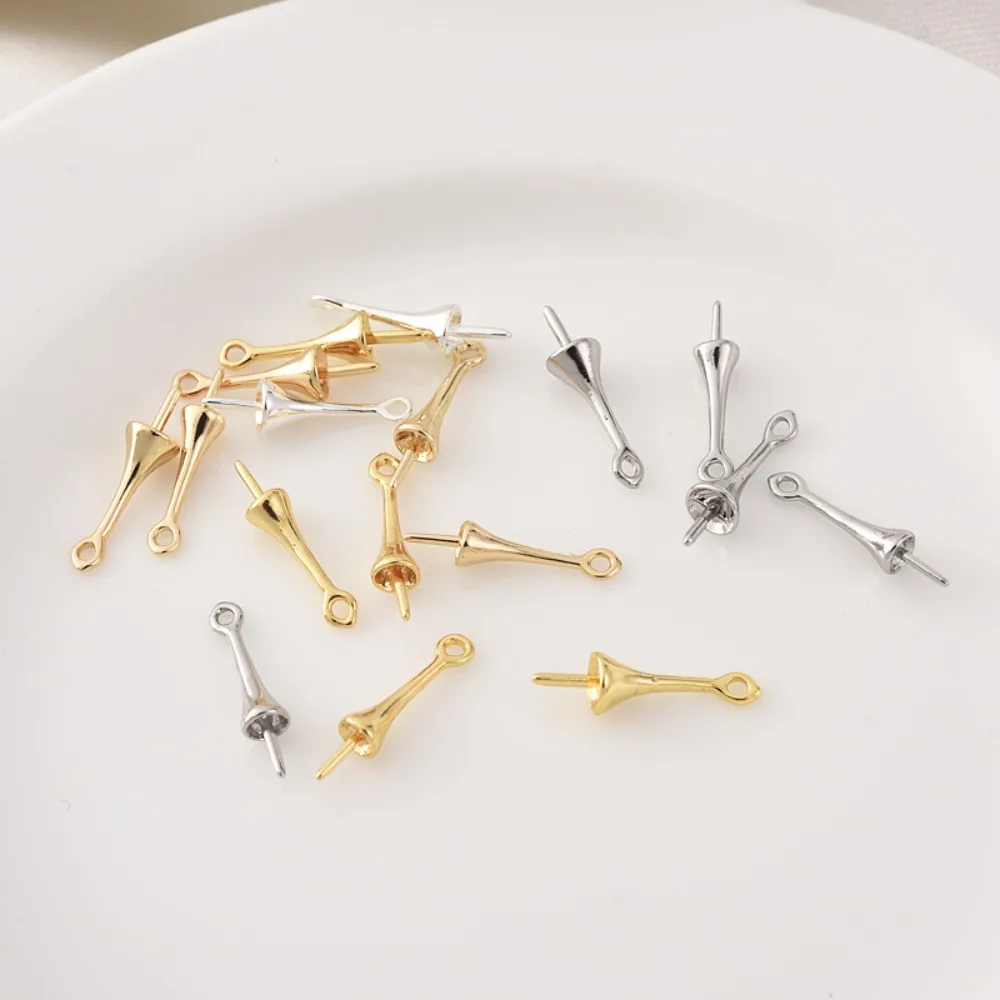 Copper Plated 14K Gold Semi-hole Bead Holder Hanging Diy Pearl Expansion Pendant Hanging Piece, Platinum Connecting Buckle
Copper Plated 14K Gold Semi-hole Bead Holder Hanging Diy Pearl Expansion Pendant Hanging Piece, Platinum Connecting Buckle