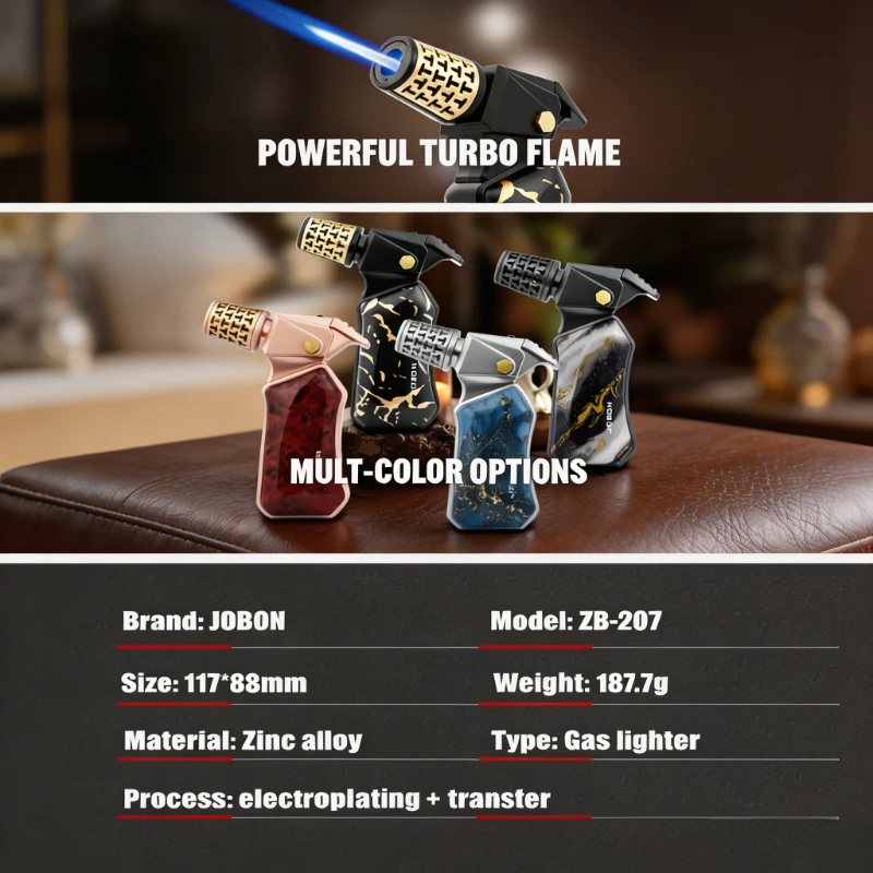 Practical JOBON Blue Flame Lighter, Anti-touch Safety Lock, Premium Alloy Shell Reusable Butane Ignition Tool for Men Daily Use
Practical JOBON Blue Flame Lighter, Anti-touch Safety Lock, Premium Alloy Shell Reusable Butane Ignition Tool for Men Daily Use