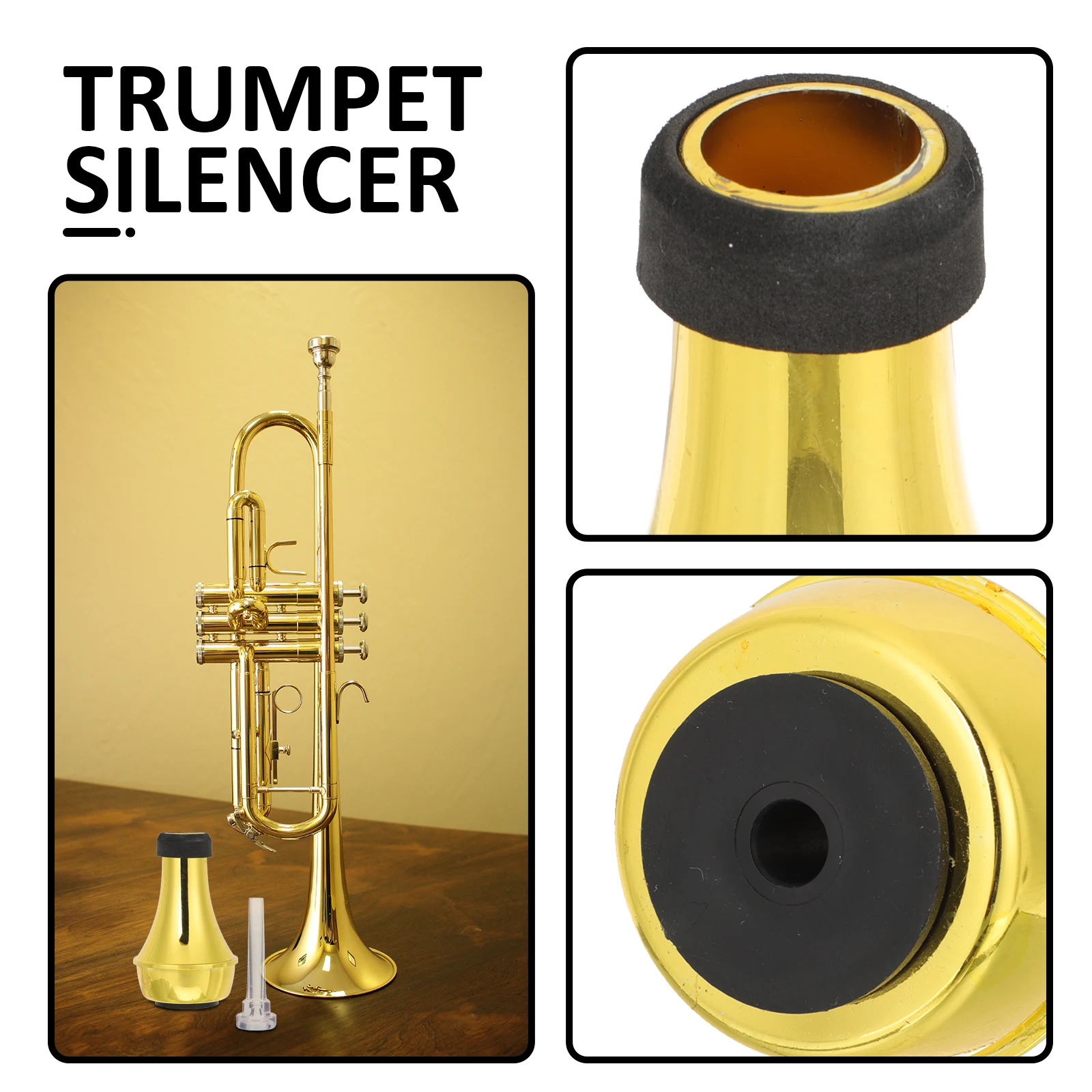 1Set ABS Trumpet Practice Mute Straight for Noise Reduction Compact Lightweight Horn Sound Modifier Beginner Friendly
1Set ABS Trumpet Practice Mute Straight for Noise Reduction Compact Lightweight Horn Sound Modifier Beginner Friendly