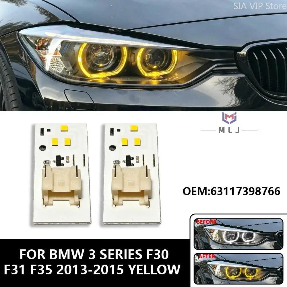 DRL Angel Eye Yellow Chip 63117398766 For BMW 3 Series F30 F31 F35 GT F34 2012-2015 Daytime Running Light Module Car Accessories
DRL Angel Eye Yellow Chip 63117398766 For BMW 3 Series F30 F31 F35 GT F34 2012-2015 Daytime Running Light Module Car Accessories