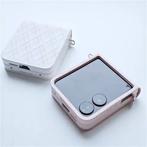 Case For Xiaomi Mix Flip 2 Mi Mix Flip2 5G Case Luxury PU Leather Mid Axis Diamond Grid Pattern Fashionable Protective Cover