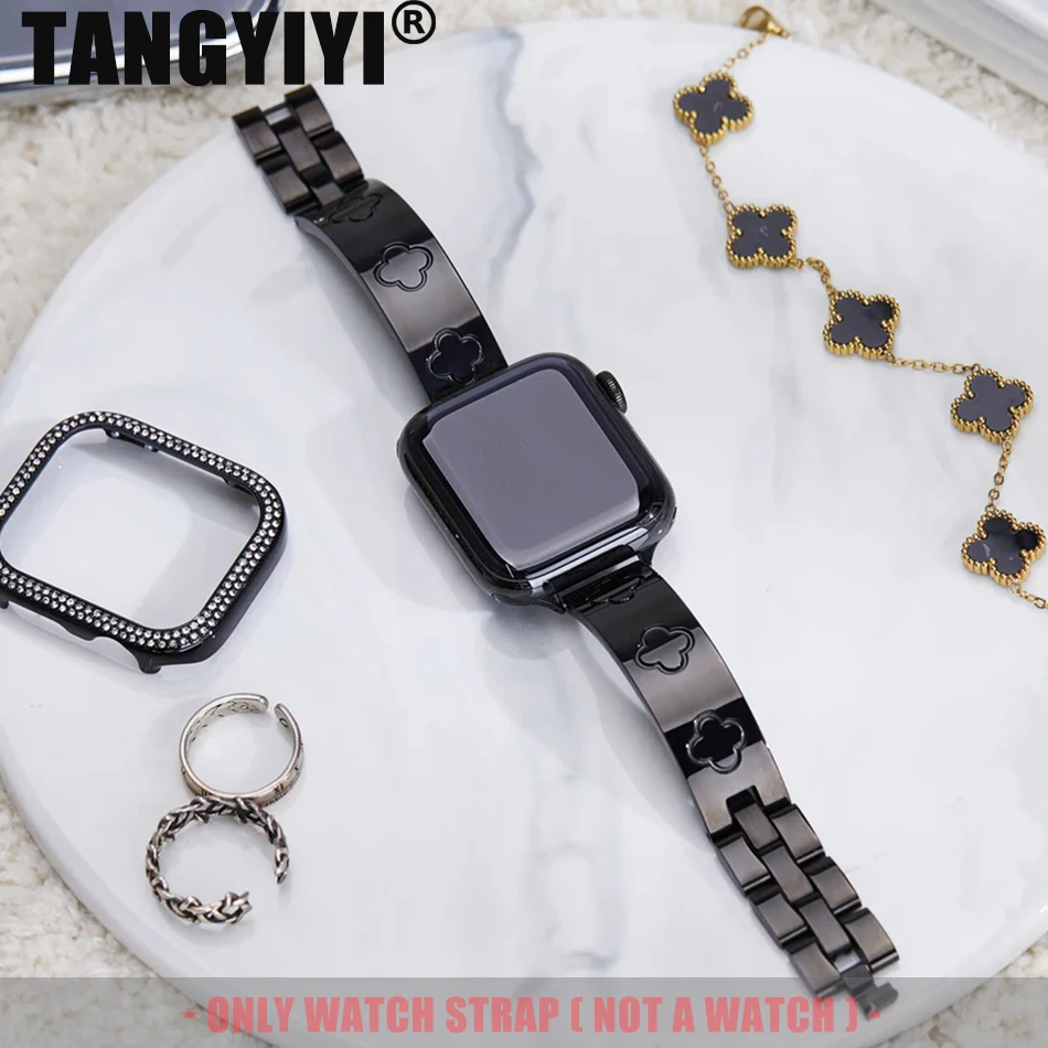 Роскошные ремни с четырьмя листами клевера для Apple iWatch Series 10 9 8 7 6 SE 5 Ultra 2 38 40 41 42 44 45 46 49 мм Медный ювелирный браслет
Роскошные ремни с четырьмя листами клевера для Apple iWatch Series 10 9 8 7 6 SE 5 Ultra 2 38 40 41 42 44 45 46 49 мм Медный ювелирный браслет