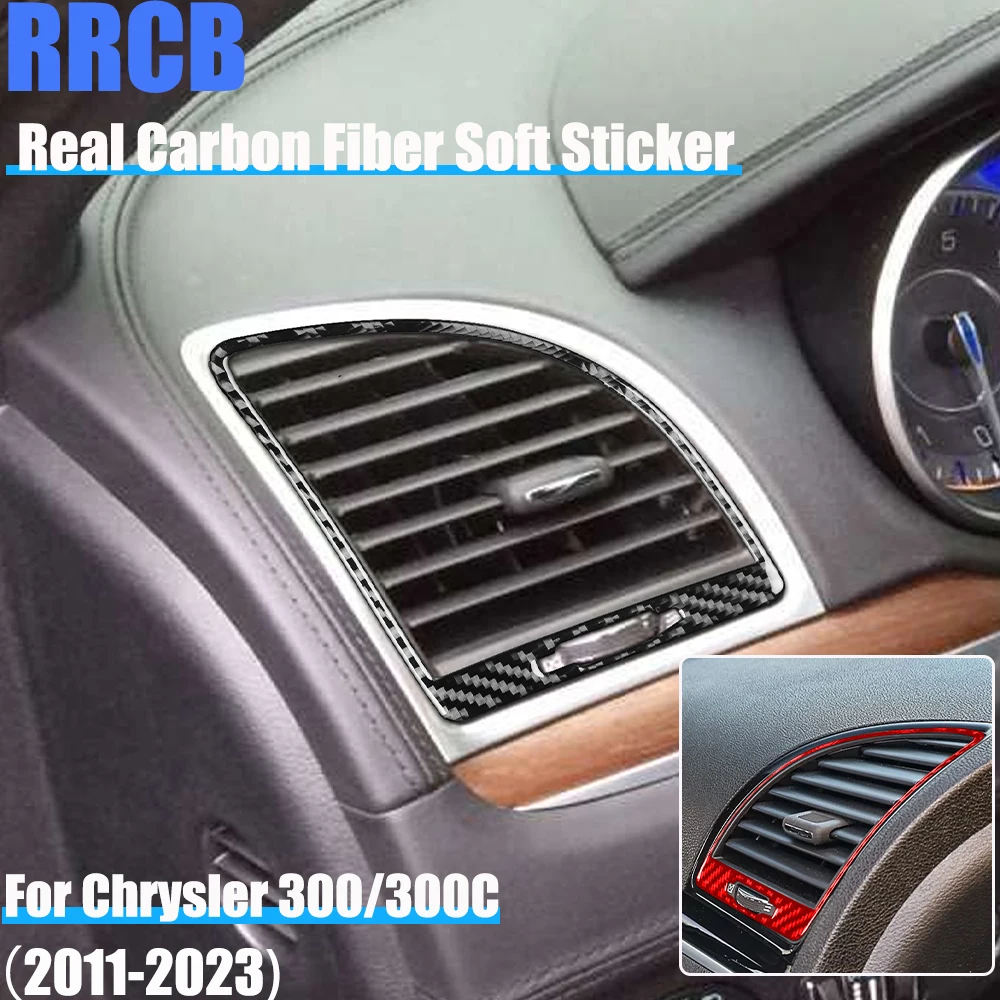 Real Carbon Fiber Car Accessories Dashboard Air Vent Decorative Interior Trim Cover Soft Sticker For Chrysler 300 300C 2011-2023
Real Carbon Fiber Car Accessories Dashboard Air Vent Decorative Interior Trim Cover Soft Sticker For Chrysler 300 300C 2011-2023