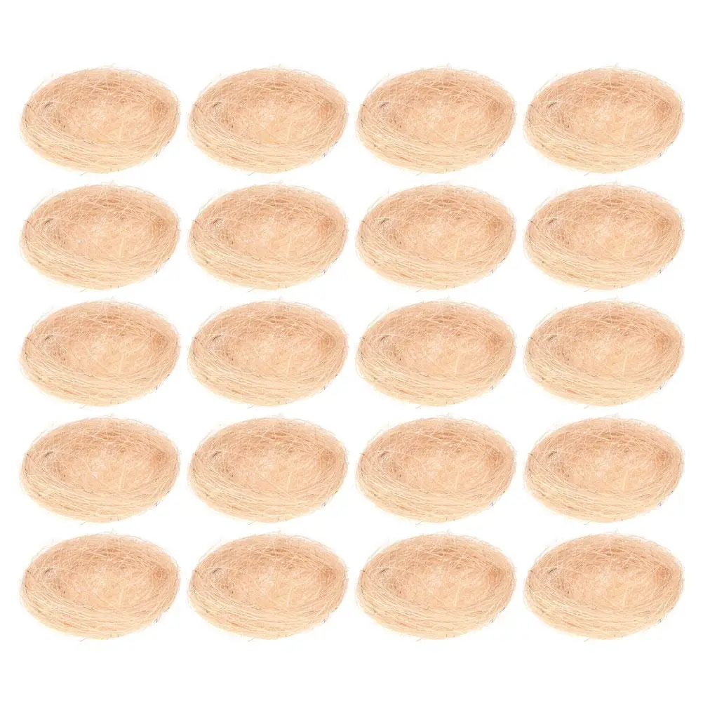 20 Pcs Bird's Nests Plate Decor Artificial Durable Party Wedding Easter Candy Egg Home Office Outdoor Pet Supplies Beige
20 Pcs Bird's Nests Plate Decor Artificial Durable Party Wedding Easter Candy Egg Home Office Outdoor Pet Supplies Beige