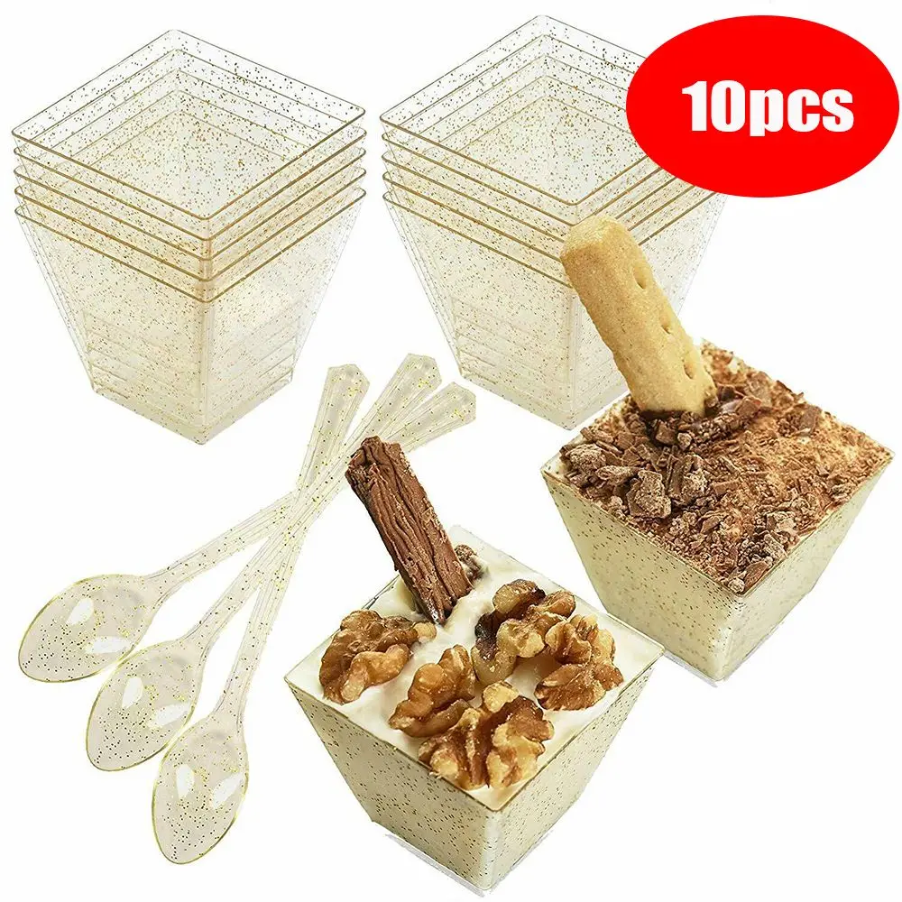 60 мл одноразовые бриллиантовые прозрачные золотые Порошковые муссы, десерты, закуски, чашки, ложки, крышки, держатель для свадебной вечеринки
60 мл одноразовые бриллиантовые прозрачные золотые Порошковые муссы, десерты, закуски, чашки, ложки, крышки, держатель для свадебной вечеринки