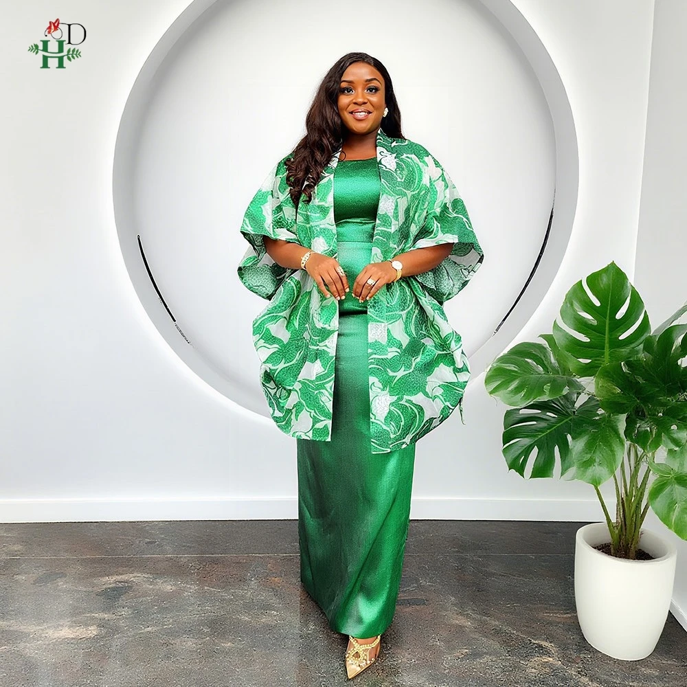 H&D Plus Size African Clothes For Women 2PCS Sets Dress And Coat Suits Dashiki Ankara Turkey Wedding Party Robe Kaftan Bubu Gown
H&D Plus Size African Clothes For Women 2PCS Sets Dress And Coat Suits Dashiki Ankara Turkey Wedding Party Robe Kaftan Bubu Gown