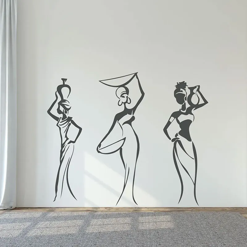 Set of 3, Fashion African Women Wall Decal Ethnic Silhouette Afro Home Decor Living Room Bedroom Stickers Removable Murals AC48
Set of 3, Fashion African Women Wall Decal Ethnic Silhouette Afro Home Decor Living Room Bedroom Stickers Removable Murals AC48
