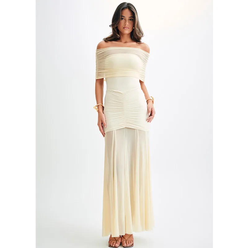 Ele Slim Fit One oulder Long Net Dr Comfortable Par Women's Faion New Sle Apricot Color Wedding Celebration
Ele Slim Fit One oulder Long Net Dr Comfortable Par Women's Faion New Sle Apricot Color Wedding Celebration