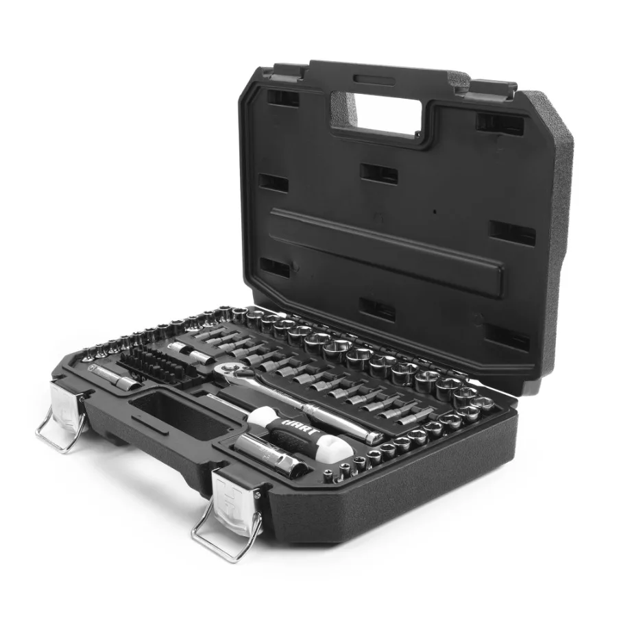 90-Piece 3/8-inch Mechanics Tool Set Chrome Finish
90-Piece 3/8-inch Mechanics Tool Set Chrome Finish