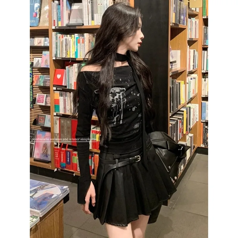 American Vintage Subculture Tie Dye Butterfly T-shirt New Harajuku One Line Collar Long Sleeve T Shirts Women's Hottie Slim Tops
American Vintage Subculture Tie Dye Butterfly T-shirt New Harajuku One Line Collar Long Sleeve T Shirts Women's Hottie Slim Tops