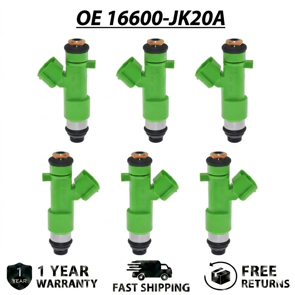 6pcs Fuel Injectors for 2013-2014 Infiniti JX35 QX60 3.5L, Replacement Part 16600-JK20A, Engine Nozzle Set, High Precision
6pcs Fuel Injectors for 2013-2014 Infiniti JX35 QX60 3.5L, Replacement Part 16600-JK20A, Engine Nozzle Set, High Precision