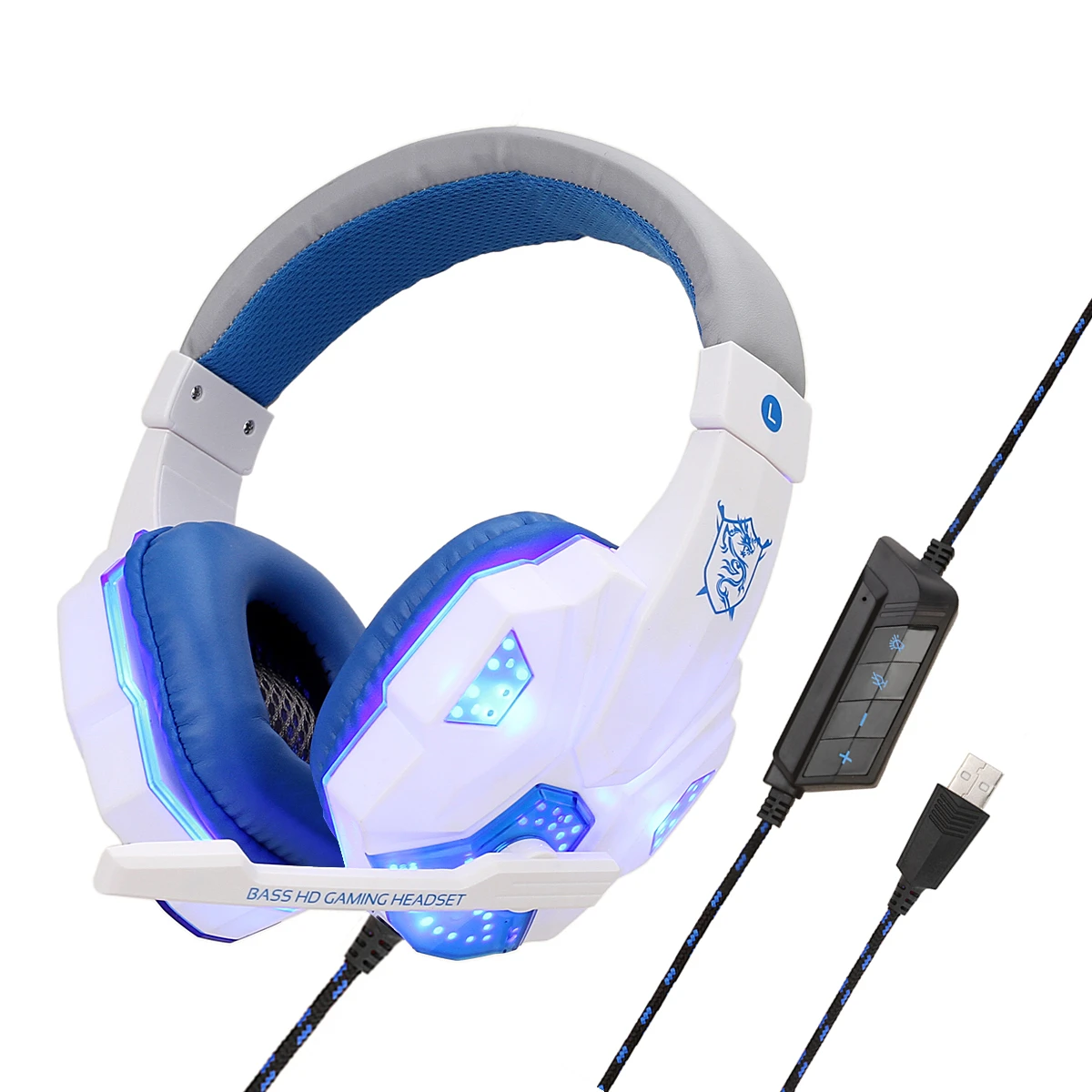 30pcs USB 7.1 Surround Sound Gaming Headset Wear Comfortable Usb Wired Computer Headphones Cool LED Earphones For Laptop PC
30pcs USB 7.1 Surround Sound Gaming Headset Wear Comfortable Usb Wired Computer Headphones Cool LED Earphones For Laptop PC