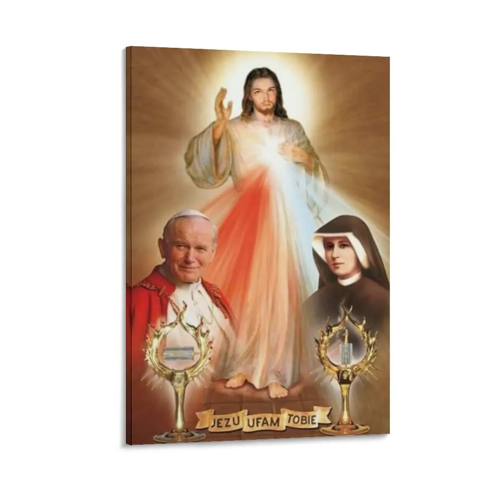 Jesus I trust in You, Divine Mercy, Saint Faustina, JP2 Canvas Painting poster aesthetic canvas wall decoration
Jesus I trust in You, Divine Mercy, Saint Faustina, JP2 Canvas Painting poster aesthetic canvas wall decoration