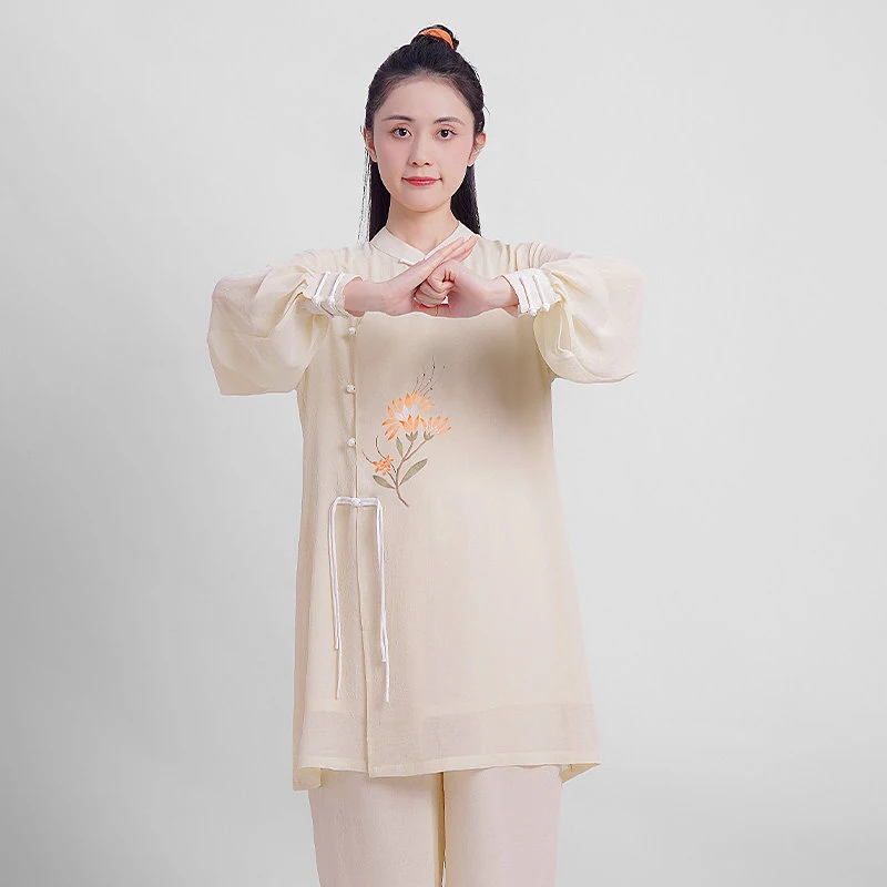 Women's Premium Tai Chi Uniform - Hand Painted Flowy Drapey Outfit for Summer Martial Arts Practice & Competition
Women's Premium Tai Chi Uniform - Hand Painted Flowy Drapey Outfit for Summer Martial Arts Practice & Competition
