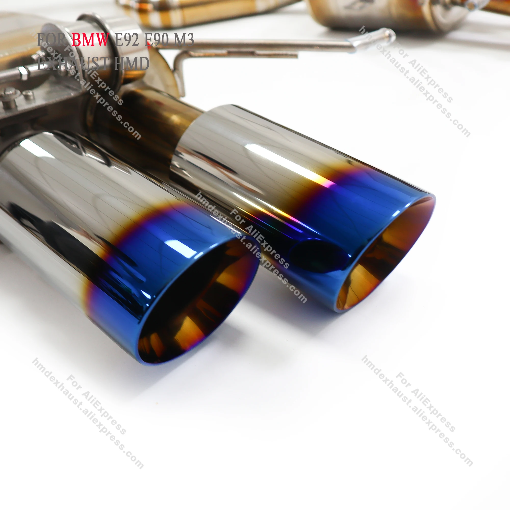HMD Titanium Exhaust System Performance Catback for BMW E92 E90 M3 Muffler With Valves And Ti Tips
HMD Titanium Exhaust System Performance Catback for BMW E92 E90 M3 Muffler With Valves And Ti Tips