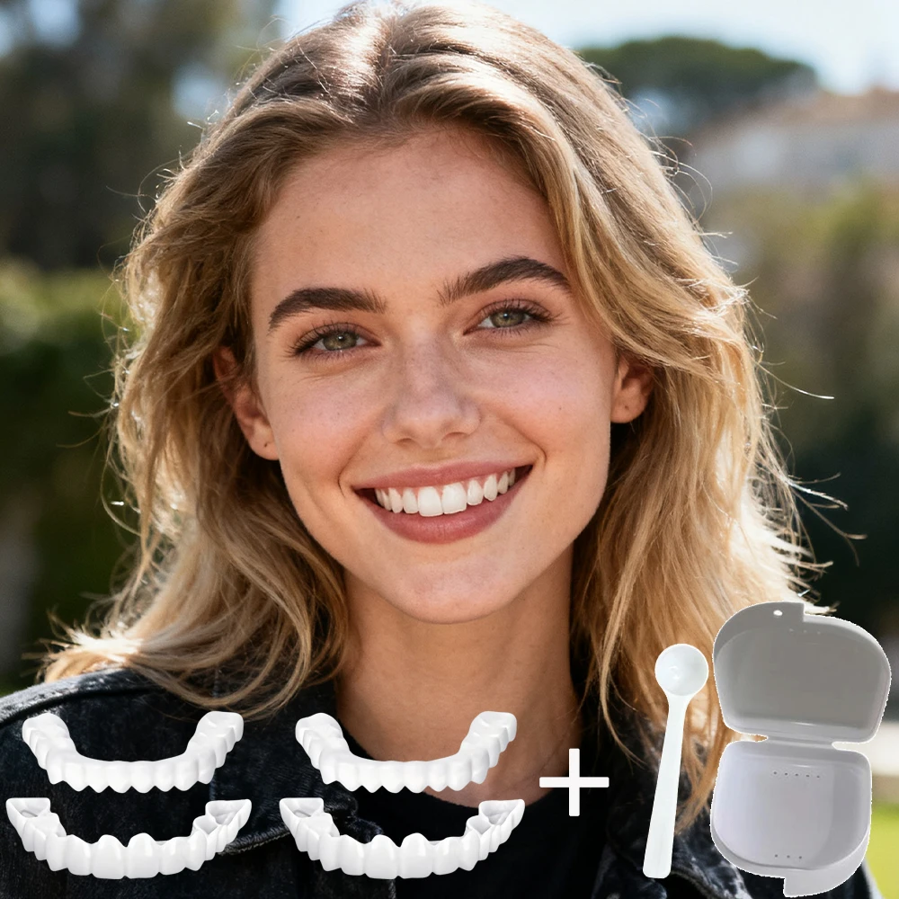 New Temporary Teeth Veneers Reusable Instant Smile Anti Slip Firm Fit for Long Time Speaking H2931
New Temporary Teeth Veneers Reusable Instant Smile Anti Slip Firm Fit for Long Time Speaking H2931