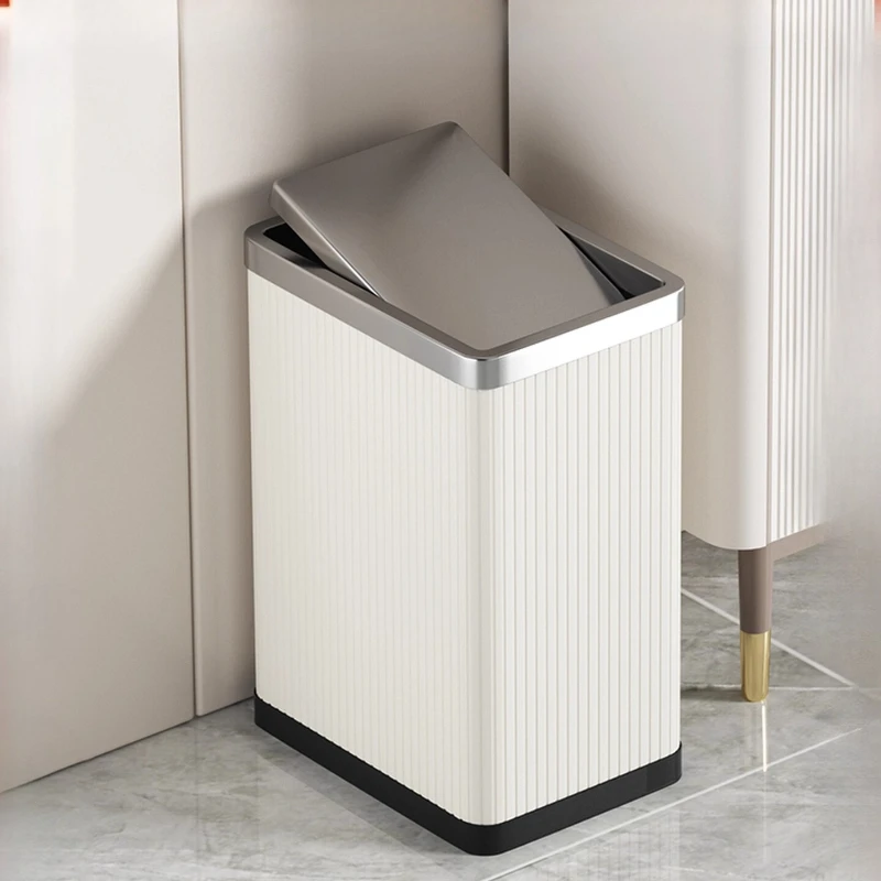 Узкий прямоугольный мусорный бак с поворотной крышкой, контейнер для хранения из прочного пластика, многоцелевой мусорный бак для кухни, ванной комнаты, офиса 
Узкий прямоугольный мусорный бак с поворотной крышкой, контейнер для хранения из прочного пластика, многоцелевой мусорный бак для кухни, ванной комнаты, офиса
