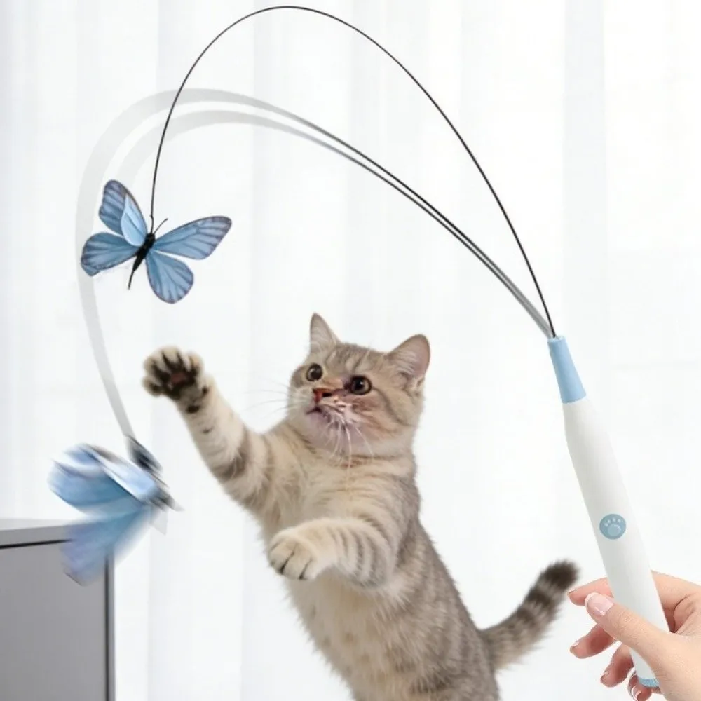 Handheld Long Rod Electric Cat Toy 360° Swivel Steel Wire Butterfly Flying Toy with Suction Cup Automatic Cat Teaser Home Use
Handheld Long Rod Electric Cat Toy 360° Swivel Steel Wire Butterfly Flying Toy with Suction Cup Automatic Cat Teaser Home Use