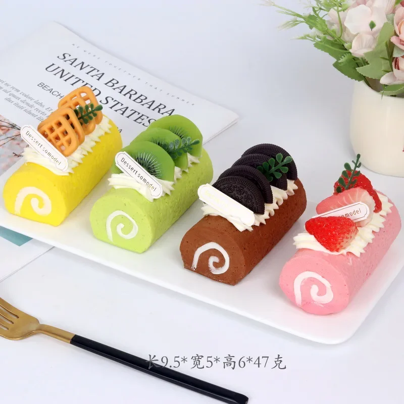Artificial Cake Long Swiss Egg Roll Dessert Model Window Display Props Realistic Food Simulation Home Decor Shooting Props
Artificial Cake Long Swiss Egg Roll Dessert Model Window Display Props Realistic Food Simulation Home Decor Shooting Props
