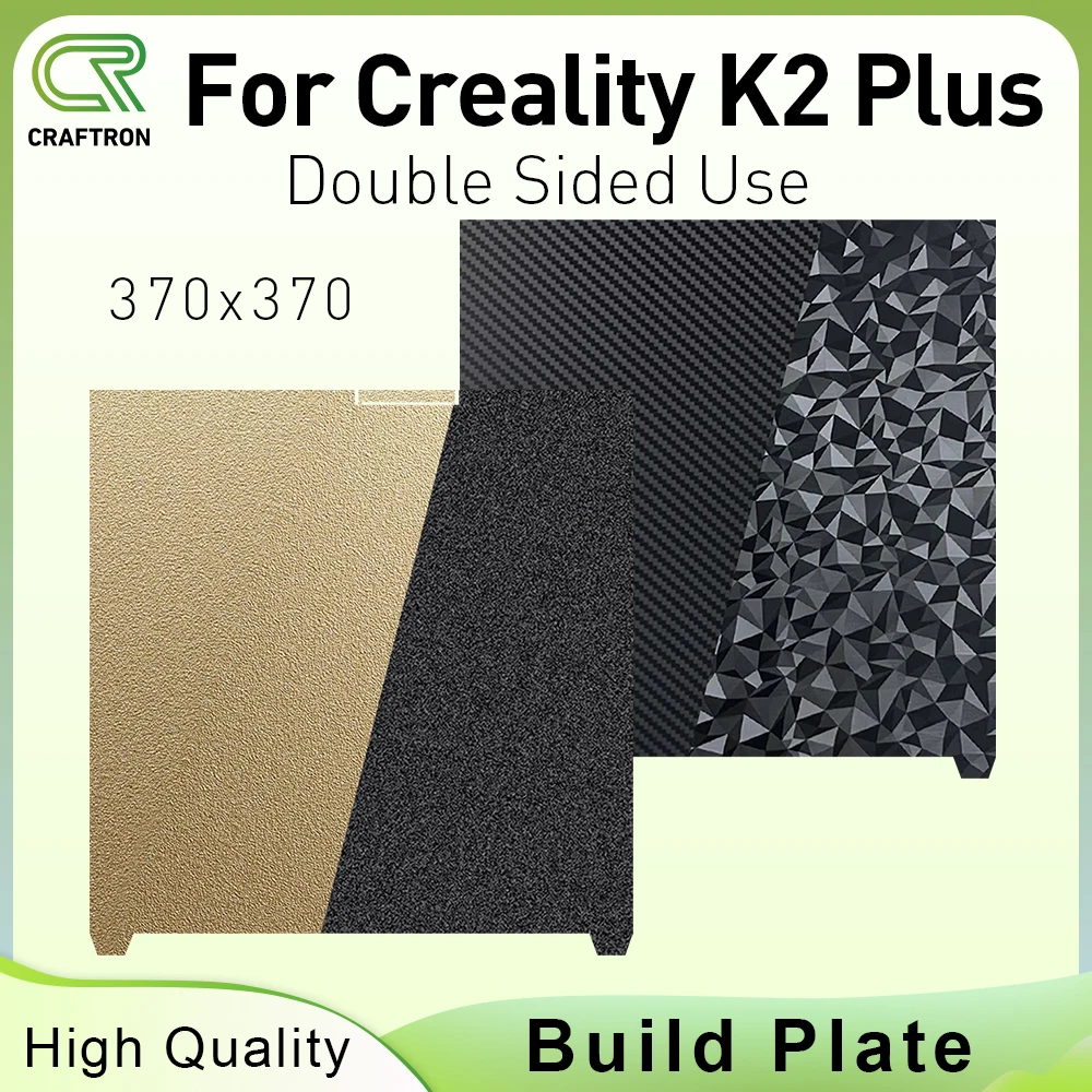 Модернизированная сборная пластина K2 Plus PEO PET PEI Sheet 370x370 мм Гибкая пружинная сталь с подогревом Поверхность Двусторонняя платформа для 3D-принтера
Модернизированная сборная пластина K2 Plus PEO PET PEI Sheet 370x370 мм Гибкая пружинная сталь с подогревом Поверхность Двусторонняя платформа для 3D-принтера