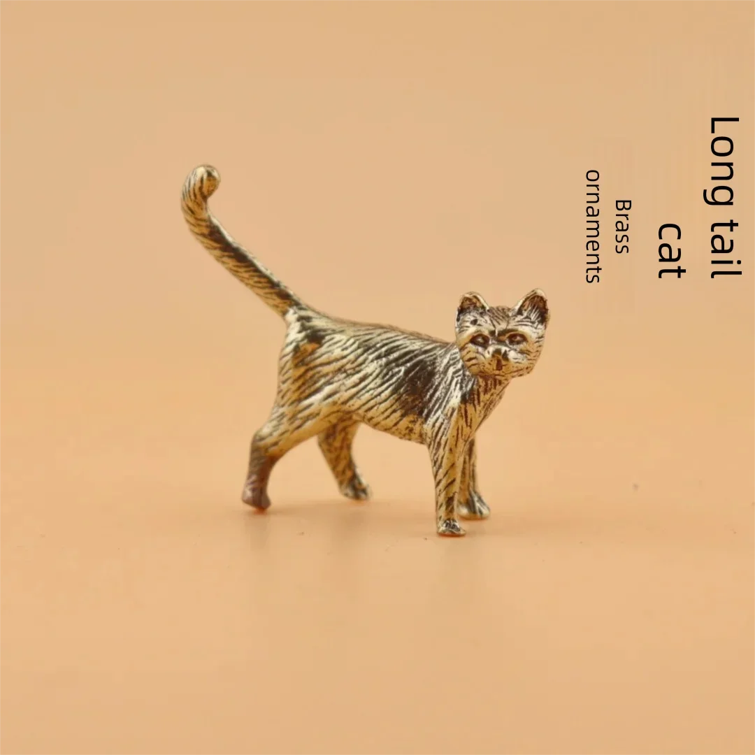 Retro Brass Little Cat Statue Creative Interesting Mini Long-Tailed Cat Tabletop Ornament Miniature Home Decor Tea Pet Crafts
Retro Brass Little Cat Statue Creative Interesting Mini Long-Tailed Cat Tabletop Ornament Miniature Home Decor Tea Pet Crafts