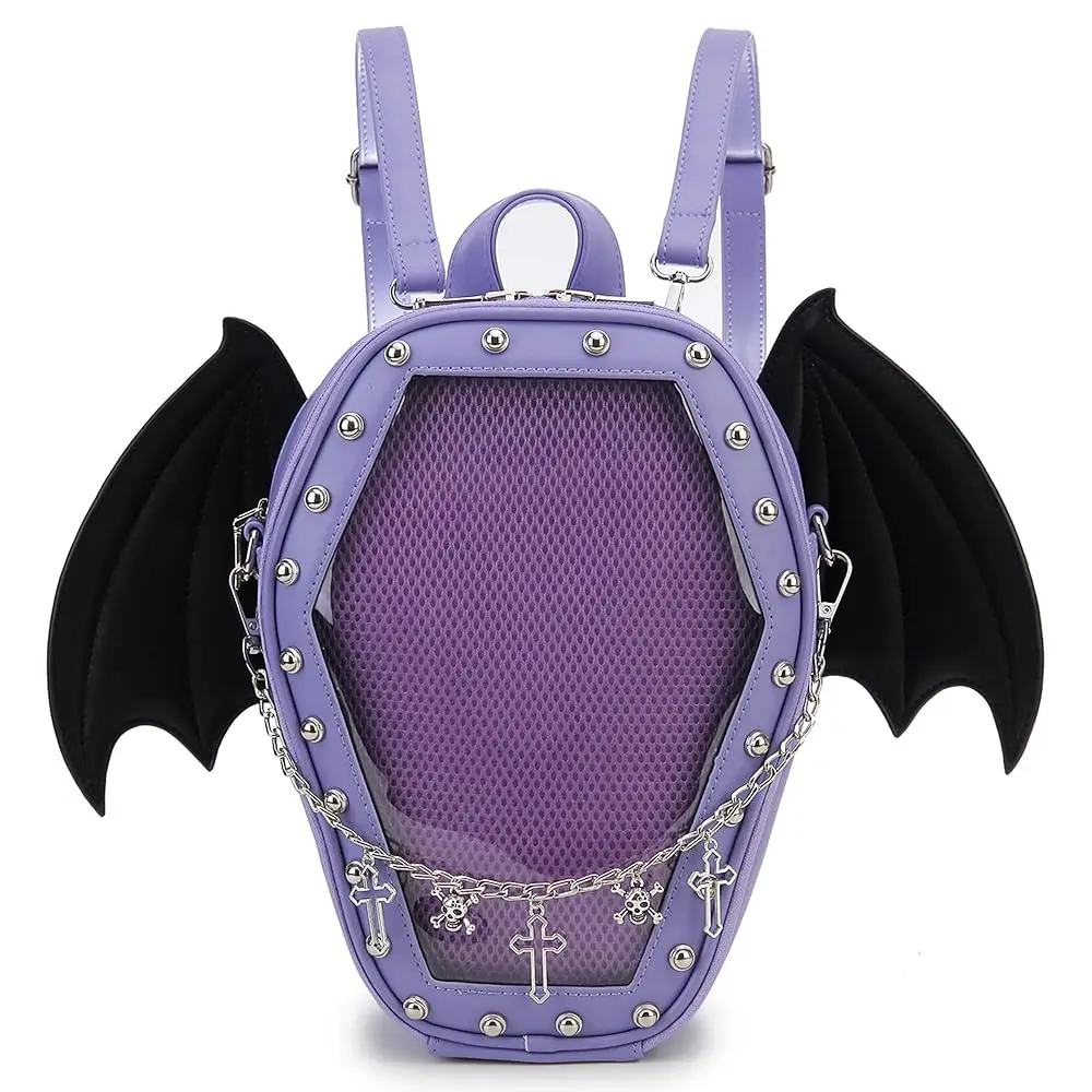 Free ShippingGothic Coffin Shape Fashion Purses and Handbags for Women Halloween Shoulder Bag Backpack
Free ShippingGothic Coffin Shape Fashion Purses and Handbags for Women Halloween Shoulder Bag Backpack
