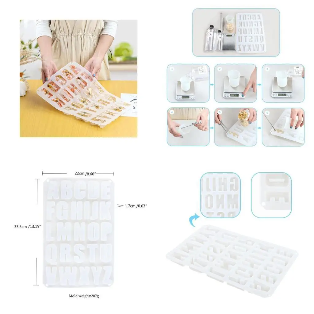 31BB Crystal Epoxy Mold Letter Molds Mirror Handmade Pendant for Creative Jewelry Making Mould DIY
31BB Crystal Epoxy Mold Letter Molds Mirror Handmade Pendant for Creative Jewelry Making Mould DIY