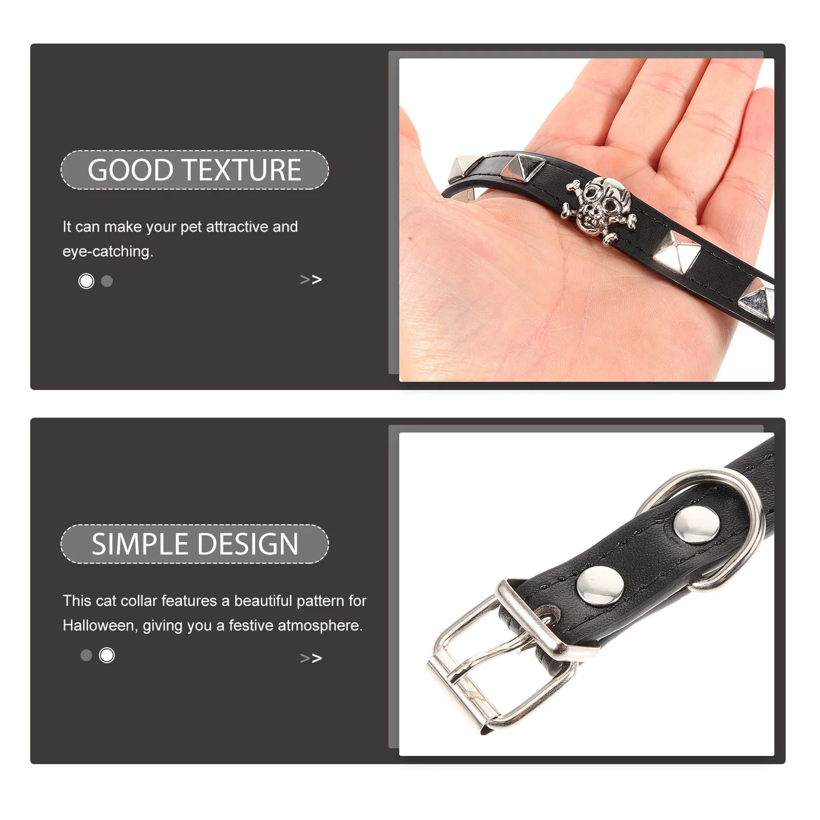 Punk Style Halloween Pet Collar Adjustable Skull Pattern Collar for Dog Cat Rabbit Party Decoration Dog Collars
Punk Style Halloween Pet Collar Adjustable Skull Pattern Collar for Dog Cat Rabbit Party Decoration Dog Collars