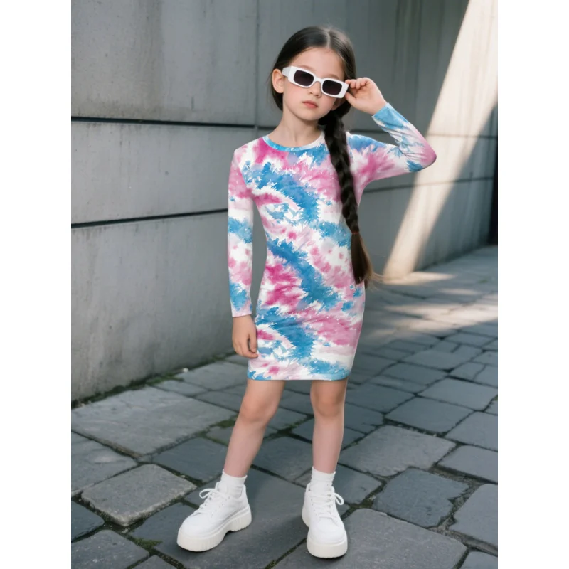 2025 Model Long-sleeved Tie-dye Printed Slim-fit Dress - Girls' Casual and Fashionable Colorful Dress
2025 Model Long-sleeved Tie-dye Printed Slim-fit Dress - Girls' Casual and Fashionable Colorful Dress