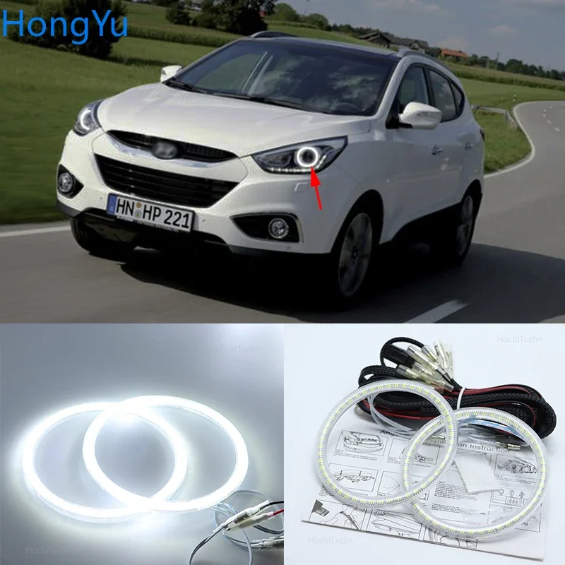 Super Bright White Color 3528 SMD Led Angel Eyes Kit Daytime Running Light DRL for Hyundai Ix35 2010 2011 2012
Super Bright White Color 3528 SMD Led Angel Eyes Kit Daytime Running Light DRL for Hyundai Ix35 2010 2011 2012