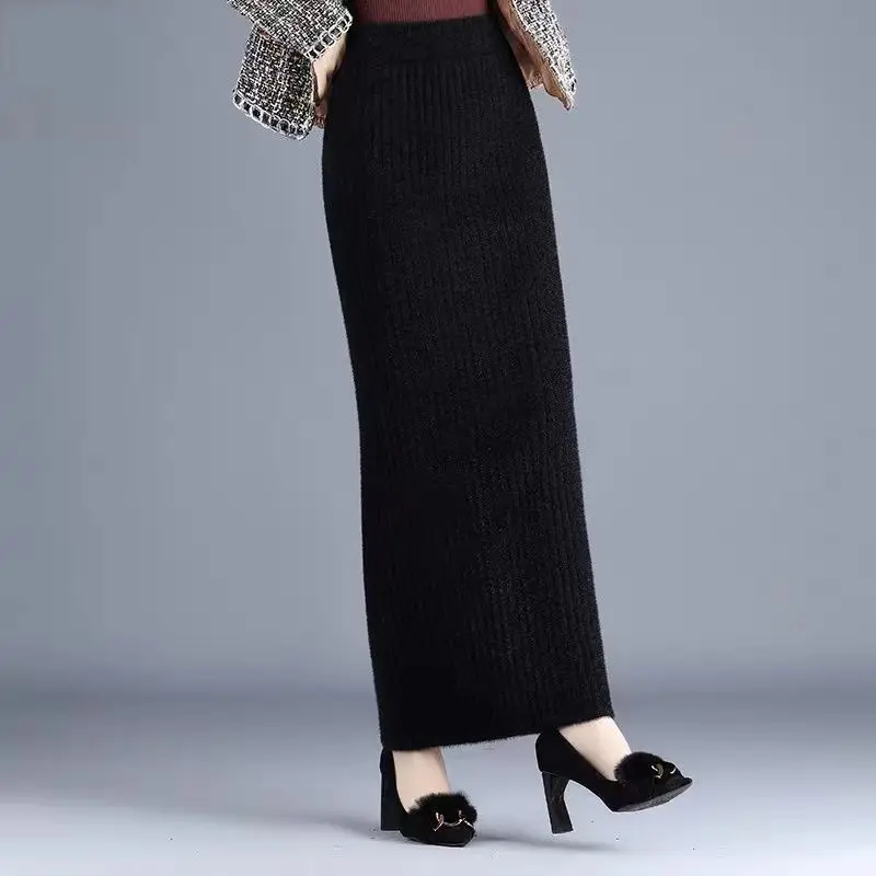 Knitted Skirts for Women Fall Winter High Waisted Elegant Ladies Long Korean Fashion Warm Ankle-Length Skirt bottoms R275
Knitted Skirts for Women Fall Winter High Waisted Elegant Ladies Long Korean Fashion Warm Ankle-Length Skirt bottoms R275
