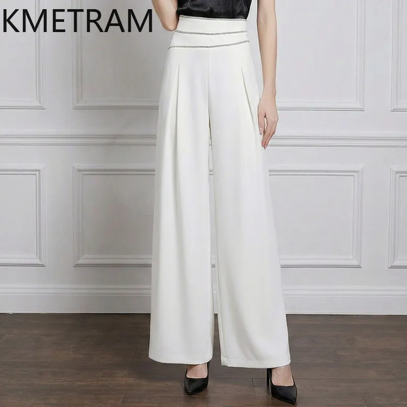 KMETRAM Elegant Pants for Woman High Waist Wide Leg Pants Loose Office Casual Summer Trousers 2026 Women Clothes pantalon femme
KMETRAM Elegant Pants for Woman High Waist Wide Leg Pants Loose Office Casual Summer Trousers 2026 Women Clothes pantalon femme