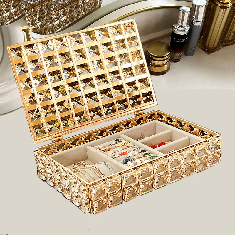 PEANDIM European Velvet Mmulti-layer Jewelry Box Necklace Earring Ring Box Storage Watch Hand Jewelry Box Home Closet Organizer
PEANDIM European Velvet Mmulti-layer Jewelry Box Necklace Earring Ring Box Storage Watch Hand Jewelry Box Home Closet Organizer