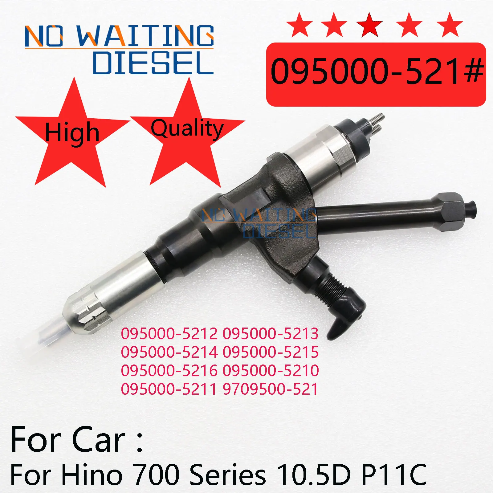 095000-5216 095000-5210 095000-5211 9709500-521 Common Rail Fuel Injection 0950005212 0950005213 For Hino 700 Series 10.5D P11C
095000-5216 095000-5210 095000-5211 9709500-521 Common Rail Fuel Injection 0950005212 0950005213 For Hino 700 Series 10.5D P11C