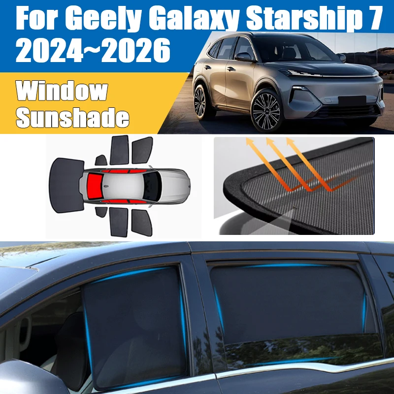 Солнцезащитный козырек для Geely Galaxy Starship 7 EM-i P145 2024-2026: сетчатая шторка на лобовое стекло, блокирующая УФ-лучи, автомобильные аксессуары
Солнцезащитный козырек для Geely Galaxy Starship 7 EM-i P145 2024-2026: сетчатая шторка на лобовое стекло, блокирующая УФ-лучи, автомобильные аксессуары