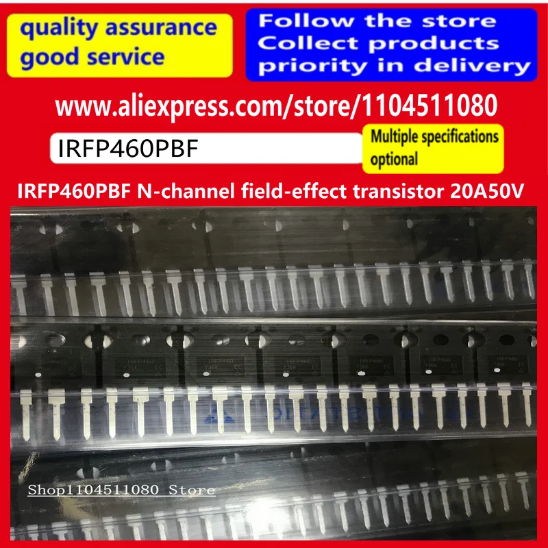 5PCS/IRFP460PBF N-channel Field Effect Transistor 20A50V plugin package TO-3P
5PCS/IRFP460PBF N-channel Field Effect Transistor 20A50V plugin package TO-3P